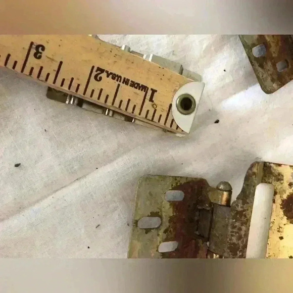 vtg lot of 8 door hinges - Picture 12 of 15